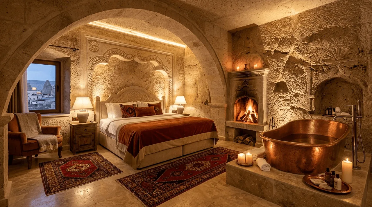 Deluxe Balon Manzaralı Cave Suite konsept görseli