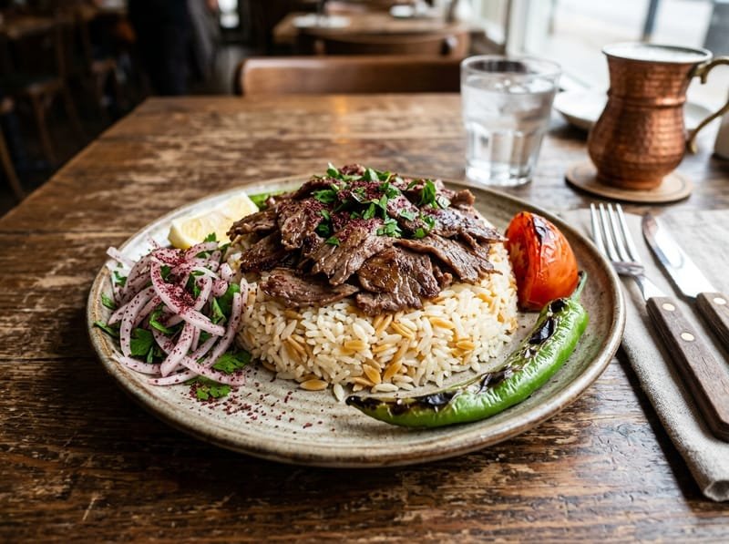 Pilav Üstü Yaprak Et Döner